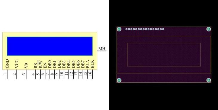 فوت پرینت LCD کاراکتری 4*20