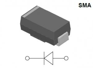1N4007 Pinout SMA