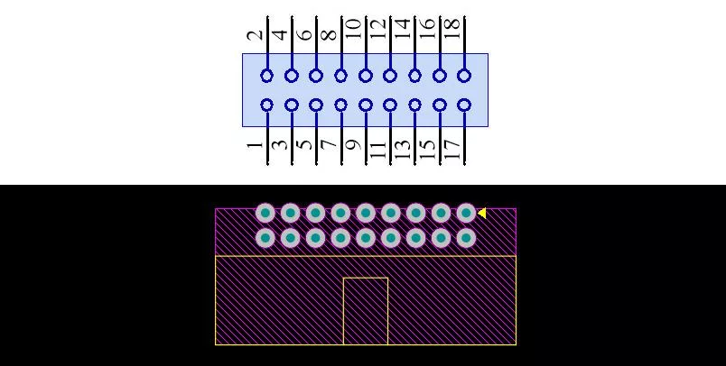 IDC2x9_P254_RA_N IDC2x9_P254_RA