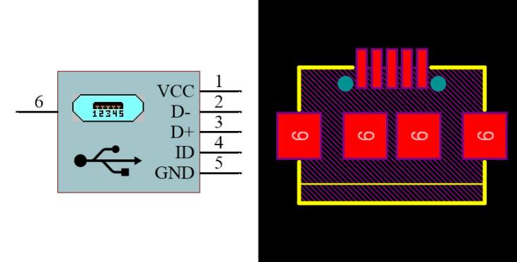USB Micro Type-B Female SMD