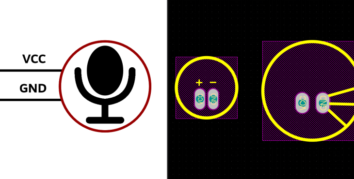 فوت پرینت میکروفن خازنی Condenser Microphone
