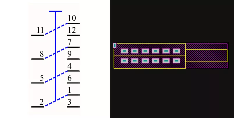 فوت پرینت Switch_HOOK_12Pin