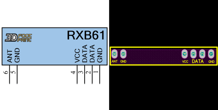 فوت پرینت ماژول گیرنده RXB61