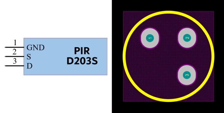 سنسور مادون قرمز D203S
