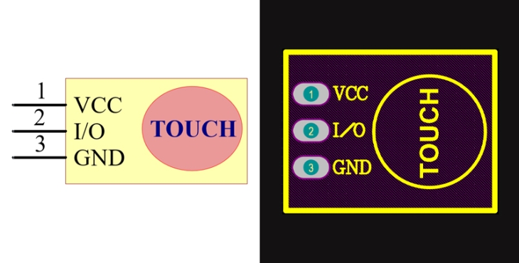 فوت پرینت ماژول TOUCH TTP223