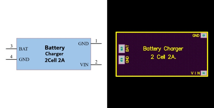 فوت پرینت Battery Charger 2Cell