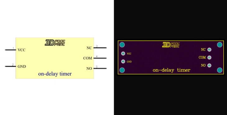 فوت پرینت on-delay timer