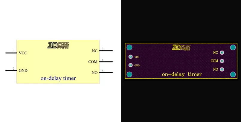 فوت پرینت on-delay timer