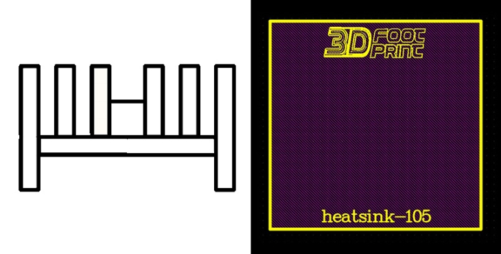 فوت پرینت heatsink-105