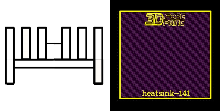 فوت پرینت heatsink-141