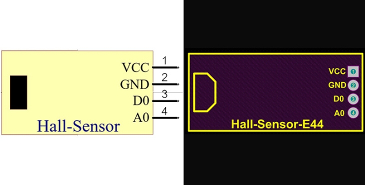 فوت پرینت Hall-Sensor-44E