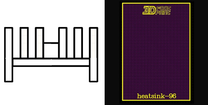 فوت پرینت heatsink-96