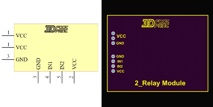 فوت پرینت 2CH_Relay_Module