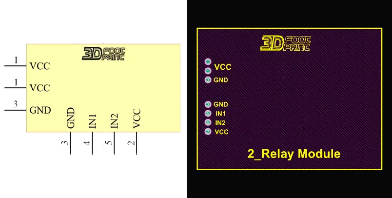 فوت پرینت 2CH_Relay_Module