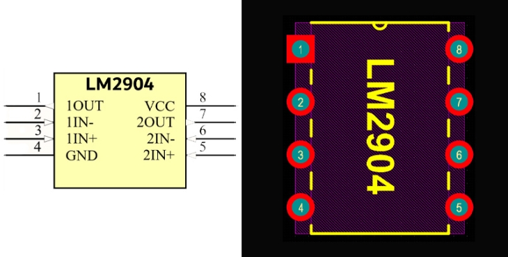 فوت پرینت LM2904