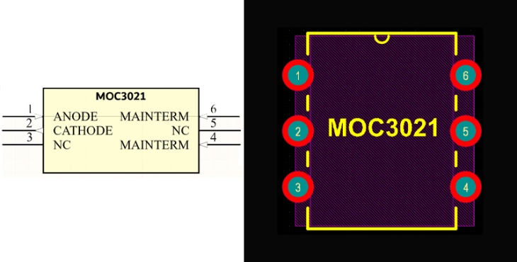 فوت پرینت MOC3021