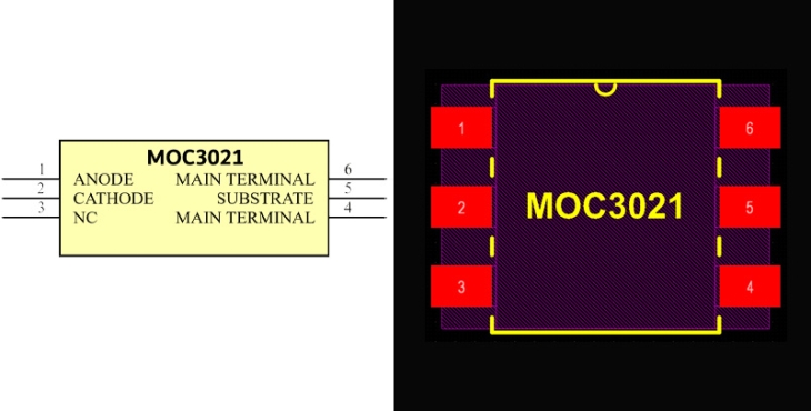 فوت پرینت  MOC3021