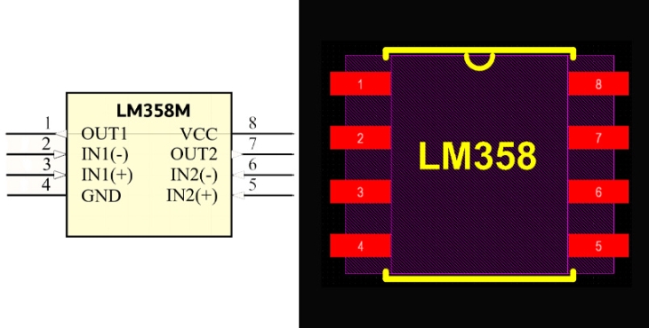فوت پرینت LM358M