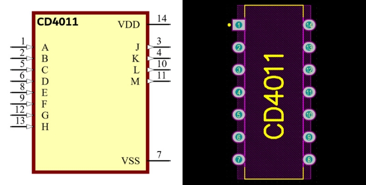 فوت پرینت آیسی CD4011