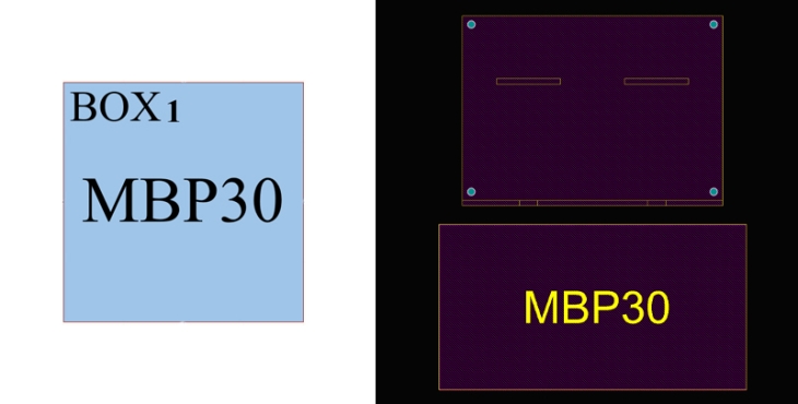فوت پرینت و ۳ بعدی باکس MBP30