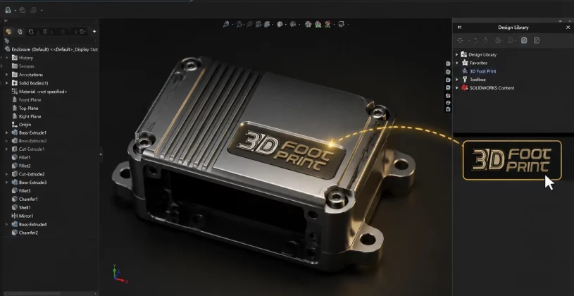 اضافه کردن لوگو solidworks